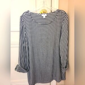 Black and White Gingham Women's Top. Excellent Condition